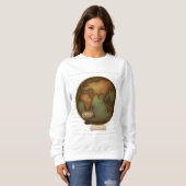Sweatshirt Carte des hémisphères Est et Ouest 2 côtés (Devant entier)