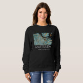 Sweatshirt Carte des rues d'Amsterdam (Devant entier)