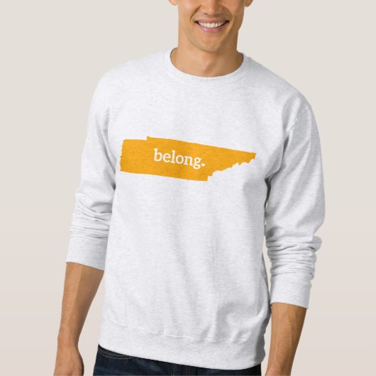 Sweatshirt Carte d'état du Tennessee Belong (Devant)