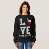 Sweatshirt Carte du Texas Graphique USA Conceptions graphique (Devant entier)