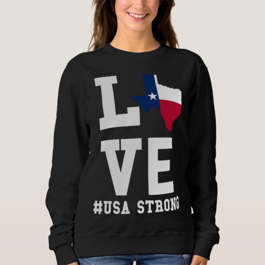 Sweatshirt Carte du Texas Graphique USA Conceptions graphique (Devant)