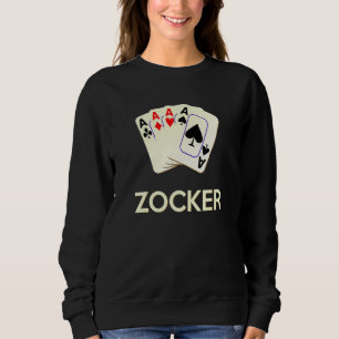 Sweatshirt Carte Jeu de mesure Carte 4 As Gamer Poker Carniv