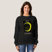 Sweatshirt Carte Moon Tarot Avec Chat (Devant entier)