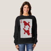 Sweatshirt Carte Poodle Cadeau (Devant entier)