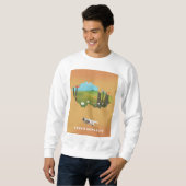 Sweatshirt Carte République tchèque Affiche illustrée. (Devant entier)
