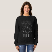Sweatshirt Carte Tarot Occult Unholt Visualisation Oeil Phase (Devant entier)