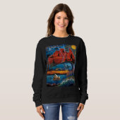 Sweatshirt Carte vibrante des icônes et des monuments austral (Devant entier)