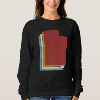 Sweatshirt Carte Vintage de l'état des États-Unis Retro Utah