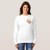 Sweatshirt Carte Vintage Thanksgiving Turquie (Devant entier)