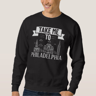 Sweatshirt Carter de voyage de la skyline de la ville de Phil