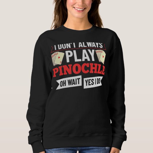 Sweatshirt Cartes de jeu Pinochle Points de pont double 1 (Devant)