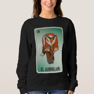 Sweatshirt Cartes de loto de bingo d'argot mexicain El Azorri