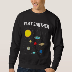 Sweatshirt Cartographe de la Terre plate conspiration 1