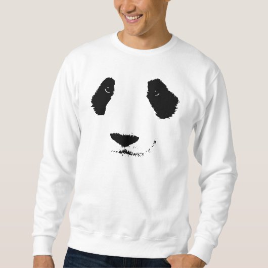 Sweatshirt Cartoon Panda Géant Cute Adulte Design Graphique (Devant)