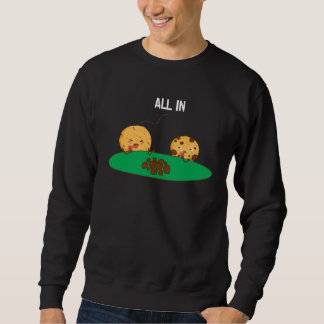 Sweatshirt casino for men cookies playing poker gambler