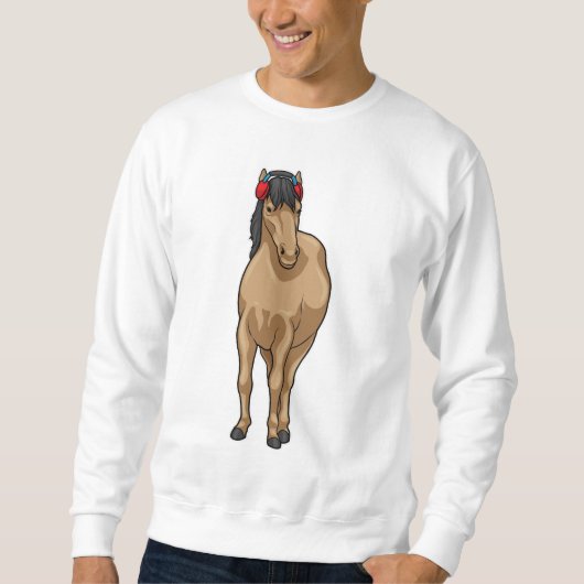 Sweatshirt Casque audio Horse Music (Devant)