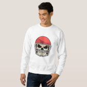 Sweatshirt Casque de football crâne (Devant entier)