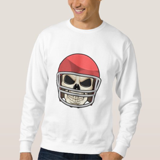 Sweatshirt Casque de football crâne (Devant)