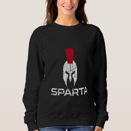 Sweatshirt Casque de guerrier King Of Sparta Gladiator Grèce (Devant)