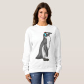 Sweatshirt Casque de musique Penguin (Devant entier)