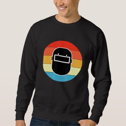 Sweatshirt Casque de soudage Mens Great Welder Motif Soudeur  (Devant)