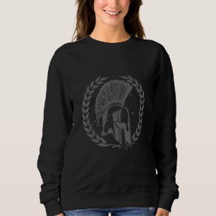 Sweatshirt Casque de Spartiate Guerrier Gladiateur Grec Symbo