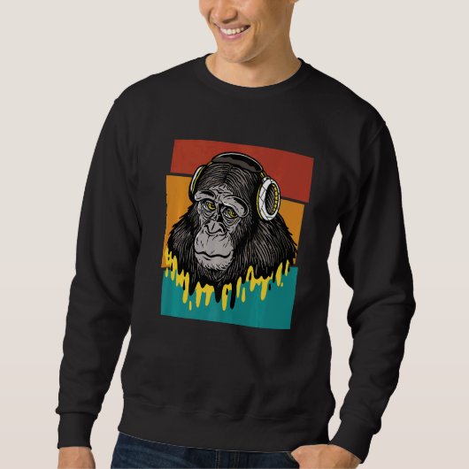 Sweatshirt Casque monoclé vintage (Devant)