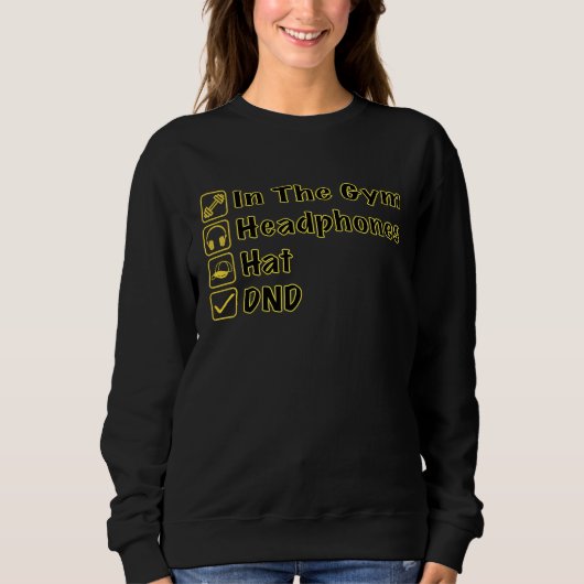 Sweatshirt Casque Ne Pas Déranger Sur Couverture De Pompe De (Devant)
