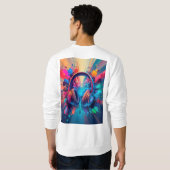 Sweatshirt 🎧 Casques Audio Vibrants Avec Projections de Pein (Dos entier)