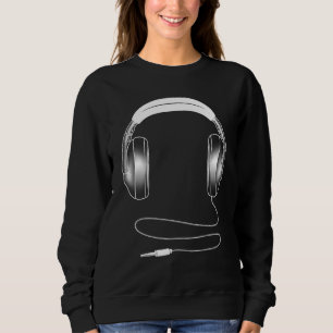 Sweatshirt Casques cool Pour Hommes Femmes Dj Artiste De Musi