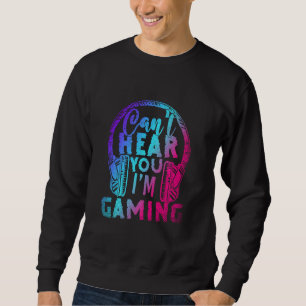 Sweatshirt Casques Jouer Jeux Vidéo Joueur Drôle Jeu