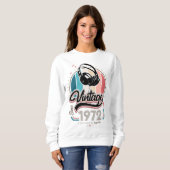 Sweatshirt Casques vintages depuis 1972 (Devant entier)