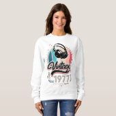 Sweatshirt Casques vintages depuis 1977 (Devant entier)