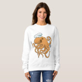 Sweatshirt Casquette chef Octopus Cook (Devant entier)