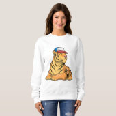 Sweatshirt Casquette de tigre (Devant entier)