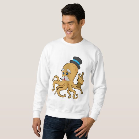 Sweatshirt Casquette Octopus Gentleman (Devant entier)