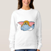Sweatshirt Casquette pilote éléphant (Devant)