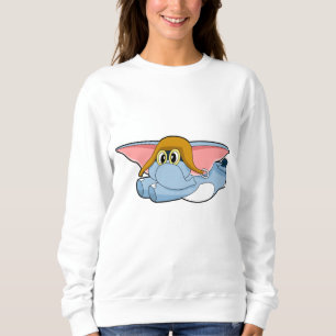 Sweatshirt Casquette pilote éléphant