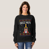 Sweatshirt Casse-Noisette Deez Nuts Nut Xmas Pyjama Correspon (Devant entier)