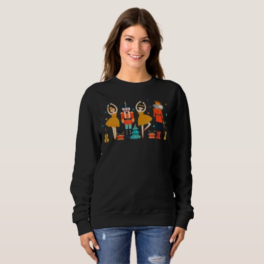 Sweatshirt Casse-Noisette Squad Danse de ballet Correspondanc (Devant entier)