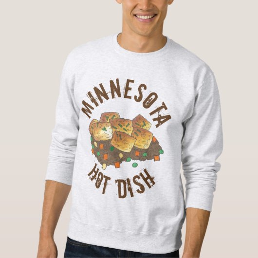 Sweatshirt Casserole de tatouage à plat chaud du Minnesota (Devant)