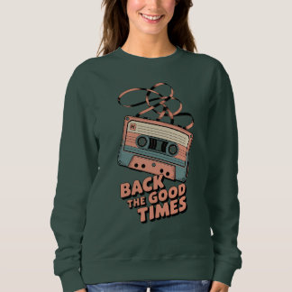Sweatshirt Cassette Audio Rétro – “Retour aux Bonnes Époques”