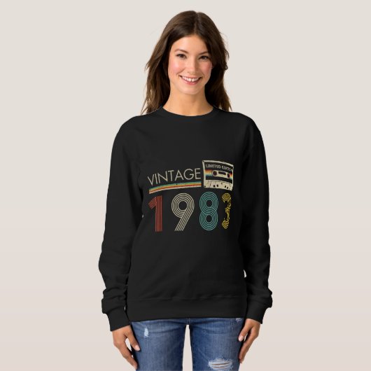 Sweatshirt Cassette vintage 1983 (Devant entier)