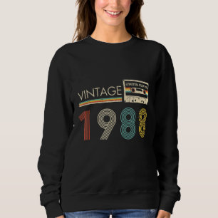 Sweatshirt Cassette vintage 1988