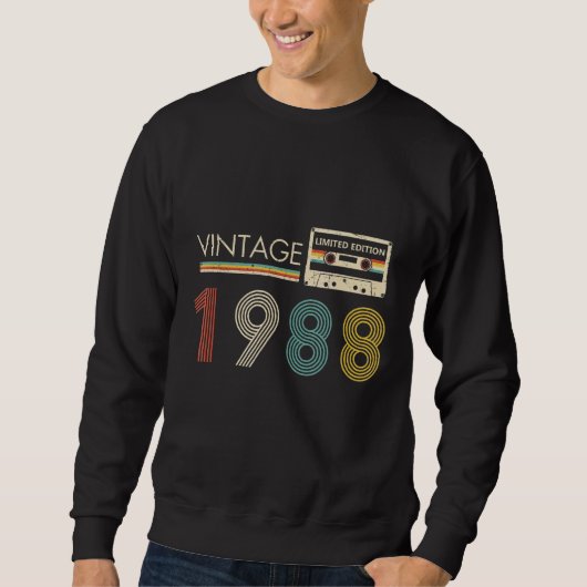 Sweatshirt Cassette vintage 1988 (Devant)