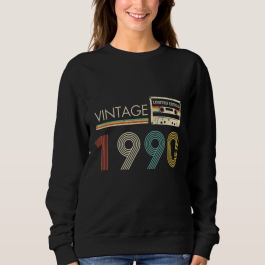 Sweatshirt Cassette vintage 1990 (Devant)