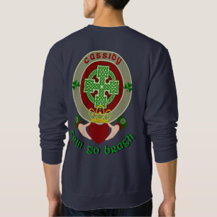 Sweatshirt Cassidy/O'Cassidy Celtic Cross avec Claddagh