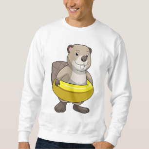 Sweatshirt Castor à la natation avec anneau de natation