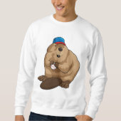 Sweatshirt Castor au baseball avec baseball (Devant)
