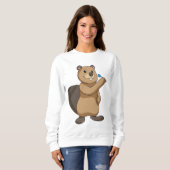 Sweatshirt Castor aux fléchettes avec fléchette (Devant entier)